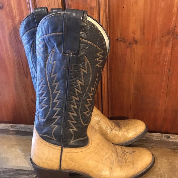 Vintage ADAMS Cowboys Western Boots Billy Martins Mens Size 8.5 D MSRP $575 - Picture 3 of 7